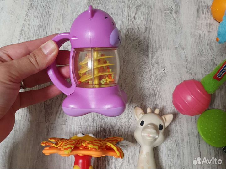 Грызунки погремушки tiny love, infantino, sassy