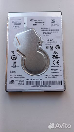 Жесткий диск hdd 1 тб 2.5