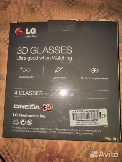 3D очки lg