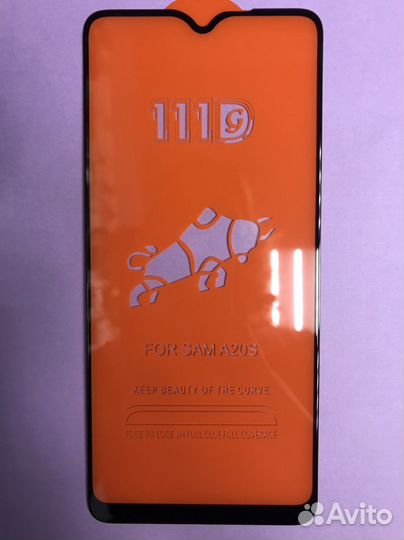 Защитное стекло на samsung A20/A02s