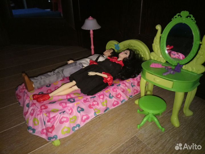 Кровать для кукол,спальня, мебель для кукол