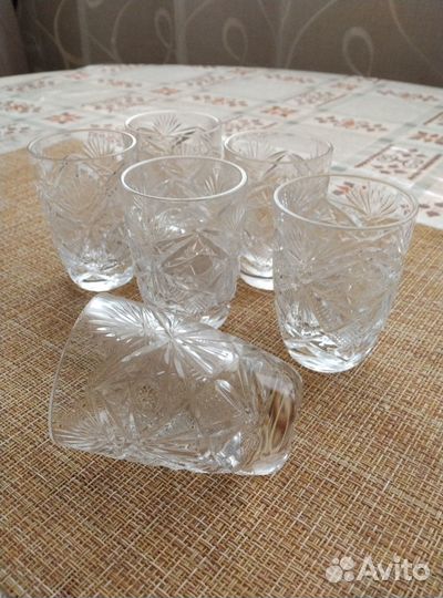 Стопки хрусталь СССР 6шт