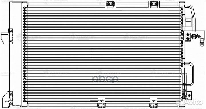 Радиатор кондиционера Opel Astra G (98) /Zafira
