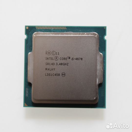 Процессор Intel core i5 4670 + кулер