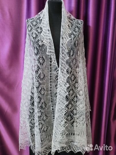 Пуховый платок шарф