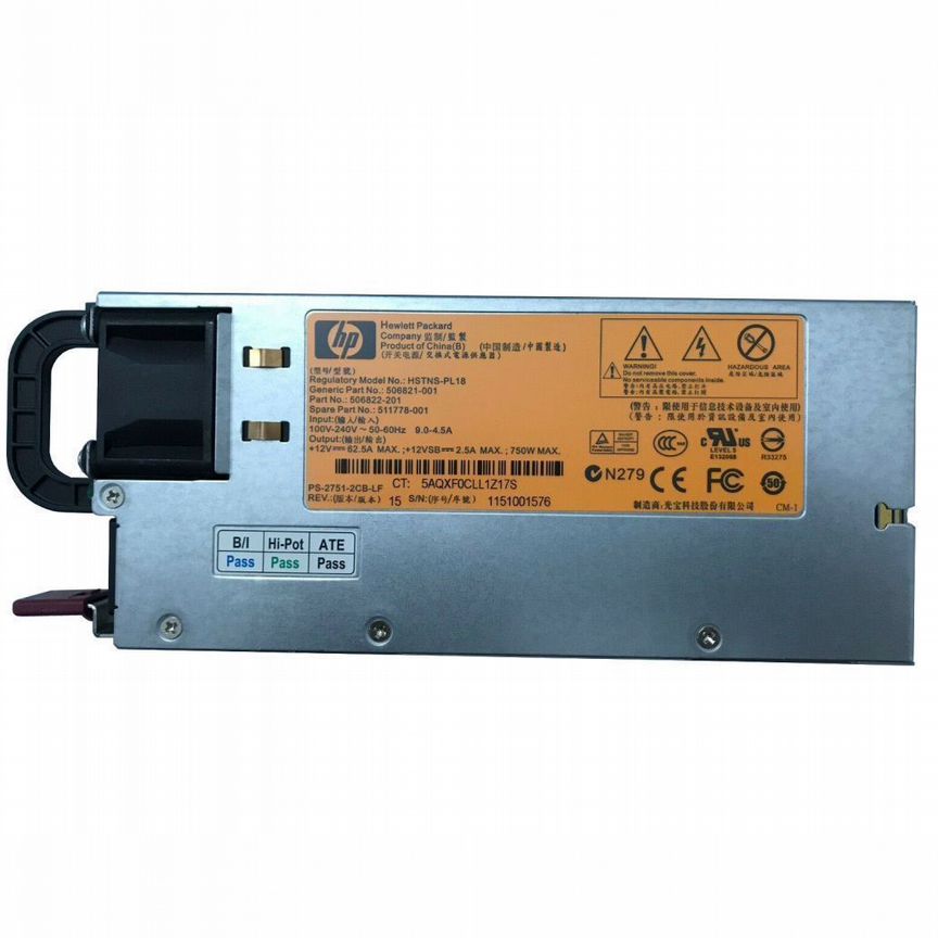 [PS-2751-2CB-LF] Блок Питания Hp 750wt Ps-2751-2cb-Lf