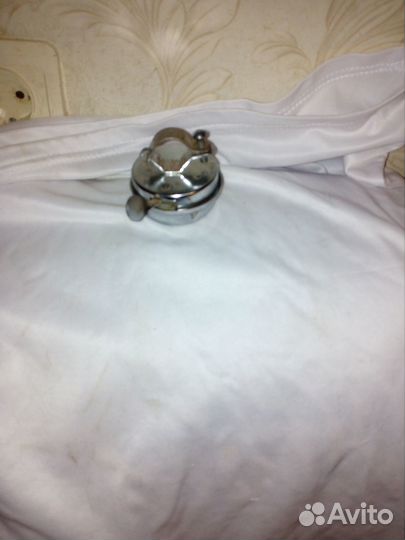 Велосипедный звонок хром металлический