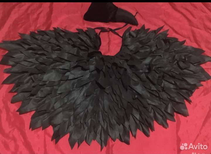 Карнавальный костюм черный ворон/грач/птица