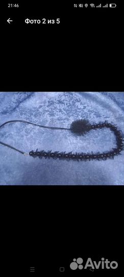 Бусы с брошью