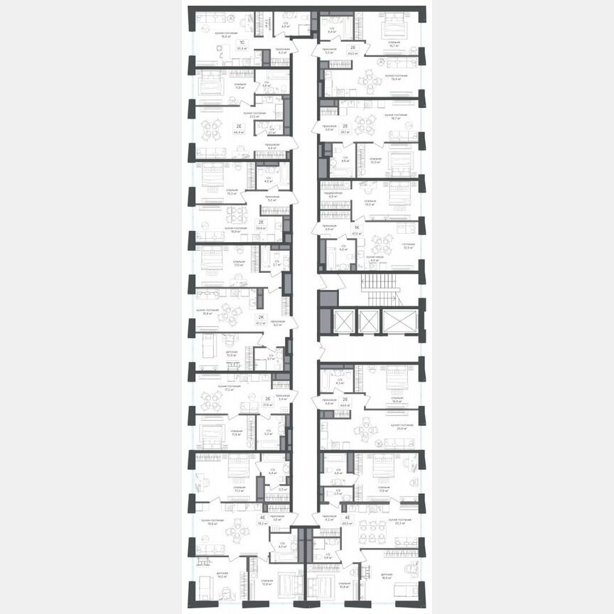 3-к. квартира, 78,2 м², 18/26 эт.