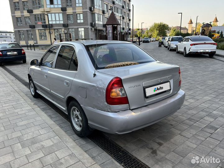Hyundai Accent 1.5 МТ, 2005, битый, 160 000 км