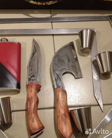 Набор для шашлыка в футляре, новый