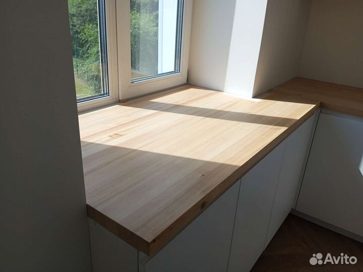 Подоконник деревянный из массива