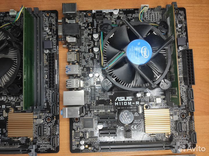 Комплект Asus H110M-R + I3-6100 + 4gb