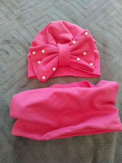 Новые Шапка + снуд весна/осень р 48-50