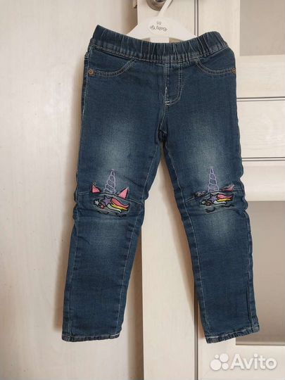 Джинсы на девочку рост 100