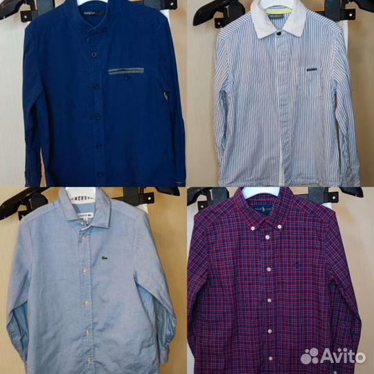 Рубашки Gulliver, Lacoste,Ralph Lauren 6-7 лет 122