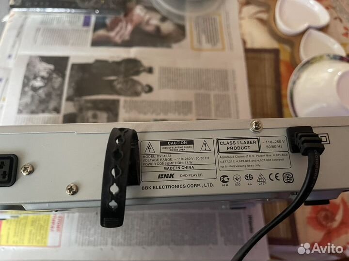 DVD плеер bbk dv313si на запчасти