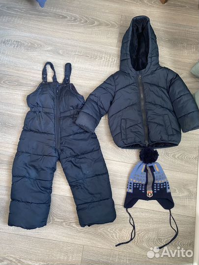 Зимний комплект kiabi 98 3 года