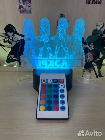 Black Pink 3d ночник с пультом управления