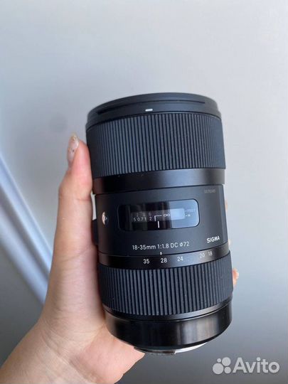 Объектив Sigma 18-35, 1.8 DC