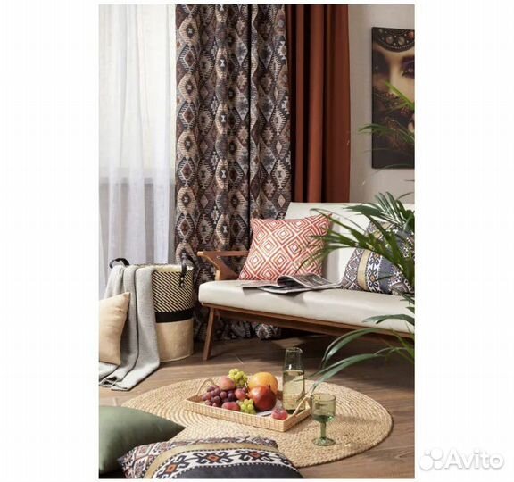 Новый ковёр из джута d100