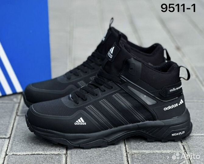 Мужские зимние кроссовки с мехом adidas 41-46 р