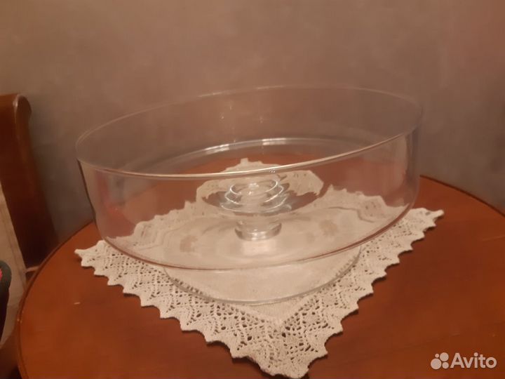 Фруктовница стеклянная диаметр 29
