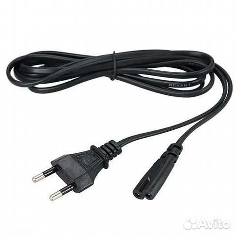 Сетевой шнур питания 220V/2x0,5мм/1.5m