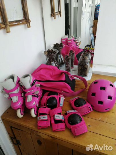 Детские ролики раздвижные и защита