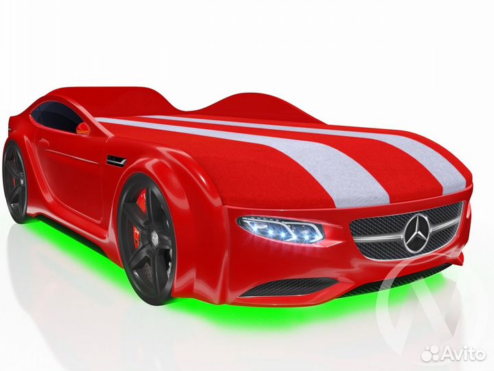 Кровать машина Манга крсная в наличии