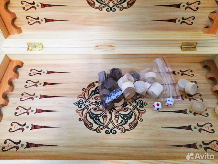 Шахматы шашки нарды 3в1 40 см