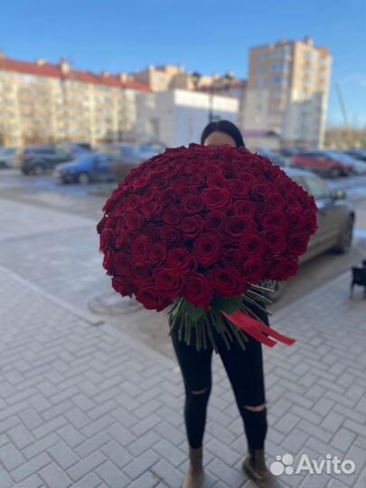 Цветы букеты с доставкой, premium роза Эквадор