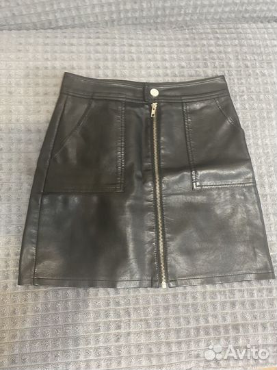 Кожаная юбка