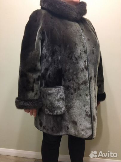 Шуба из нерпы и норки