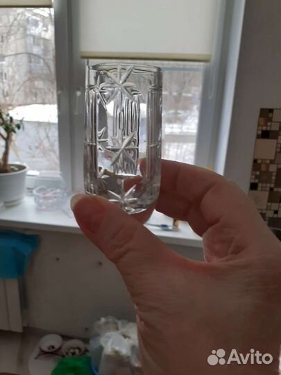 Графин со стопками СССР хрустальный