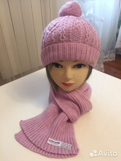 Новый берет +шарф(двойная Ангора)