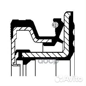 Сальник ступицы 73x101.6x14.5/15.5 NBR dana