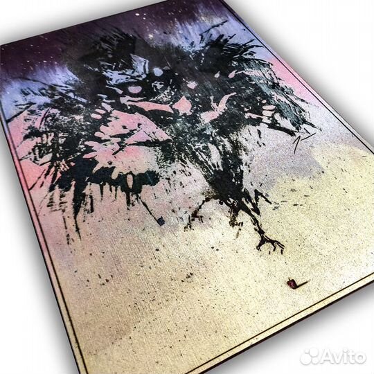 Тетрадь Смерти Рюк картина выжигание