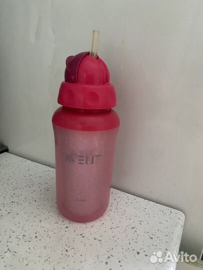 Термос детский с трубочкой. avent