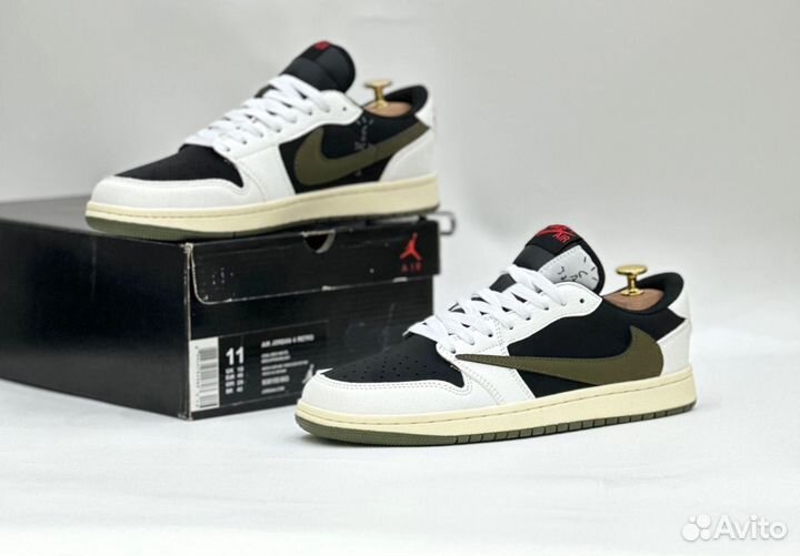 Кроссовки nike air jordan 1 low travis scott