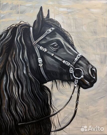 Картина на холсте, ручная работа