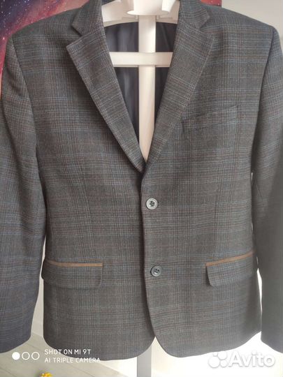 Пиджак школьный тёмно-синий 158