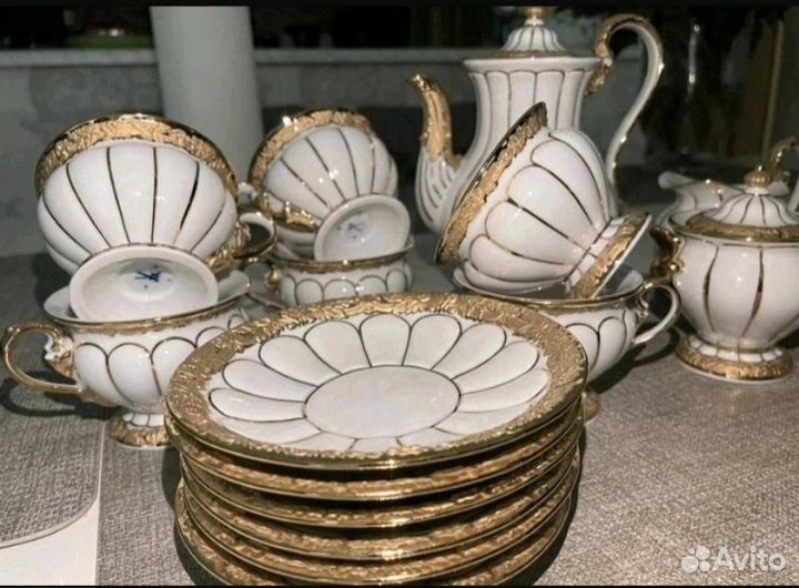 Meissen сервис на 6 п. Х-форма Оригинал
