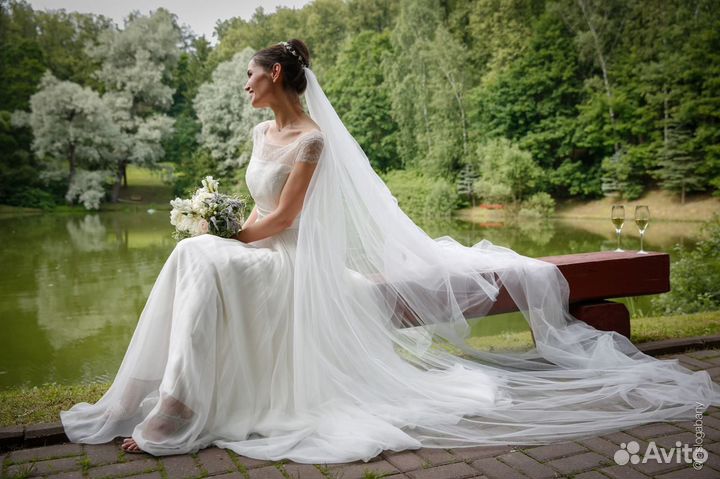 Свадебное платье,42 44, длинное