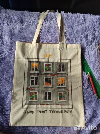 Ручная роспись одежды, шопперов