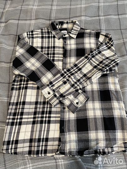 Рубашка в клетку Zara мужская