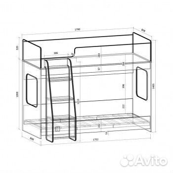 Двухъярусная кровать Легенда 42.4.1