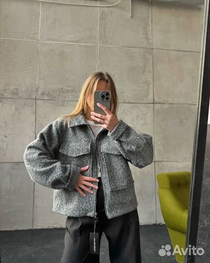 Бомбер женский теплый