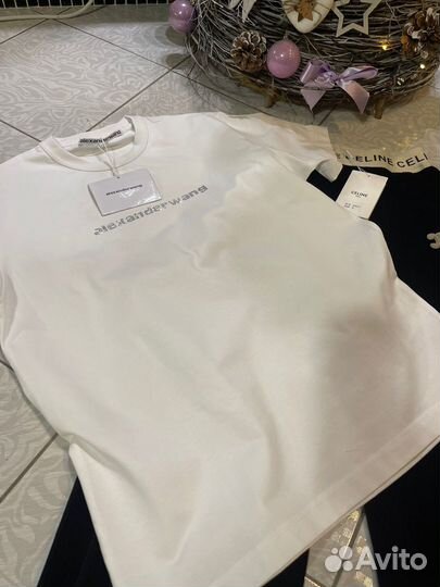 Футболка Alexander Wang White premium